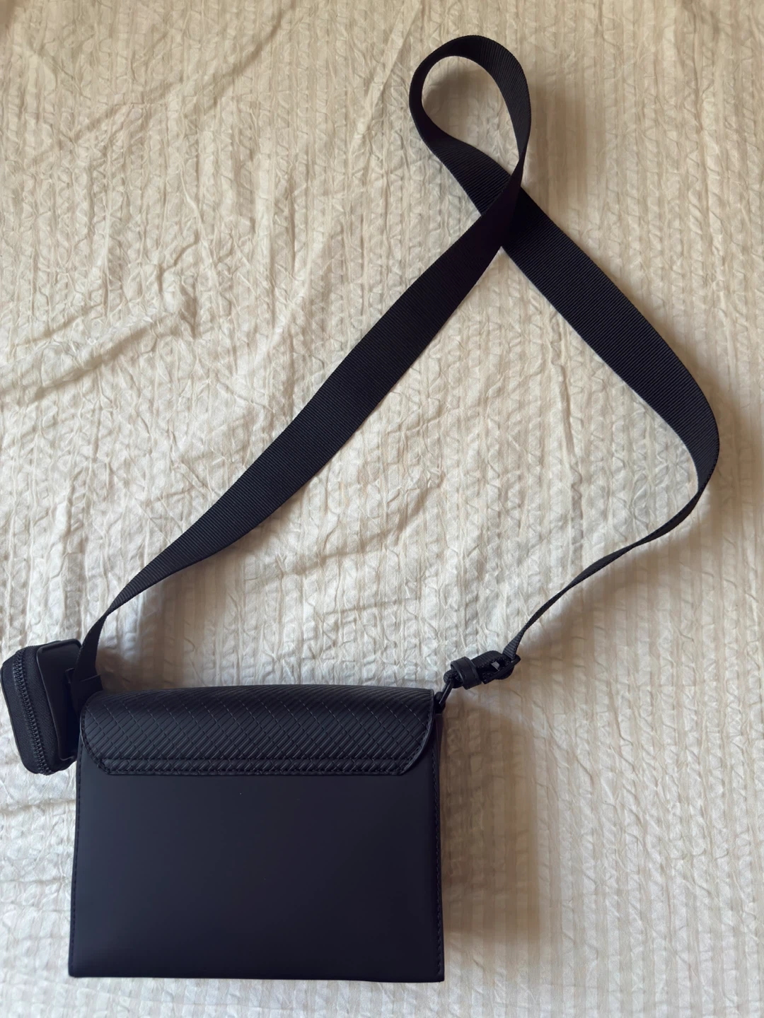 Zara Black Crossbody Bag with Detachable Pouch - photo 2
