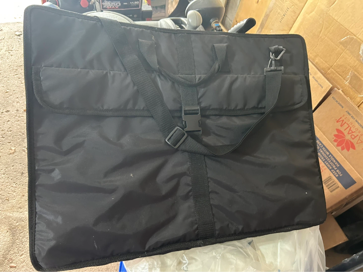 Black Carrying Case with Shoulder Strap