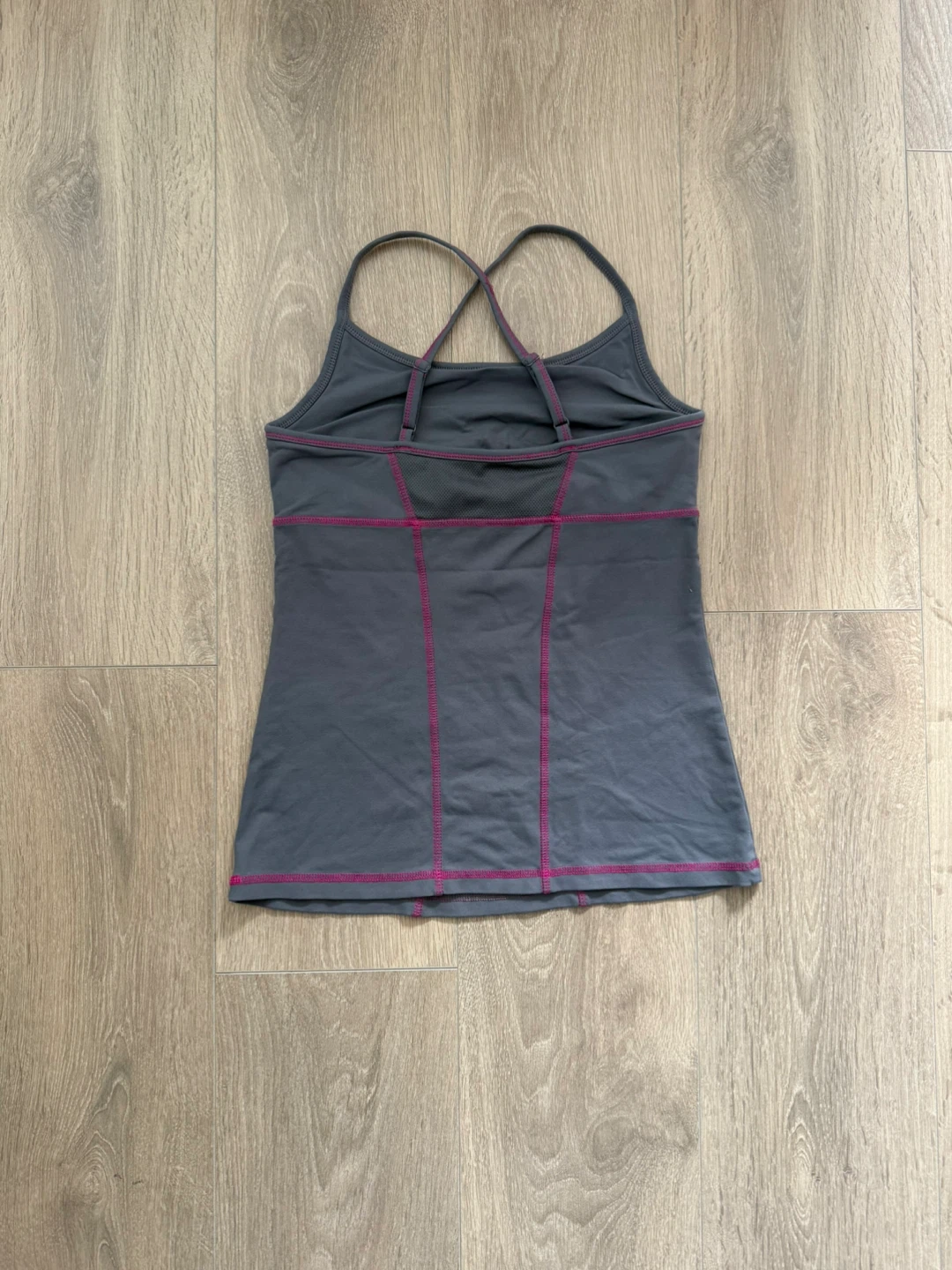 Joe Fresh Grey Tank Top with Pink Stitching - photo 2