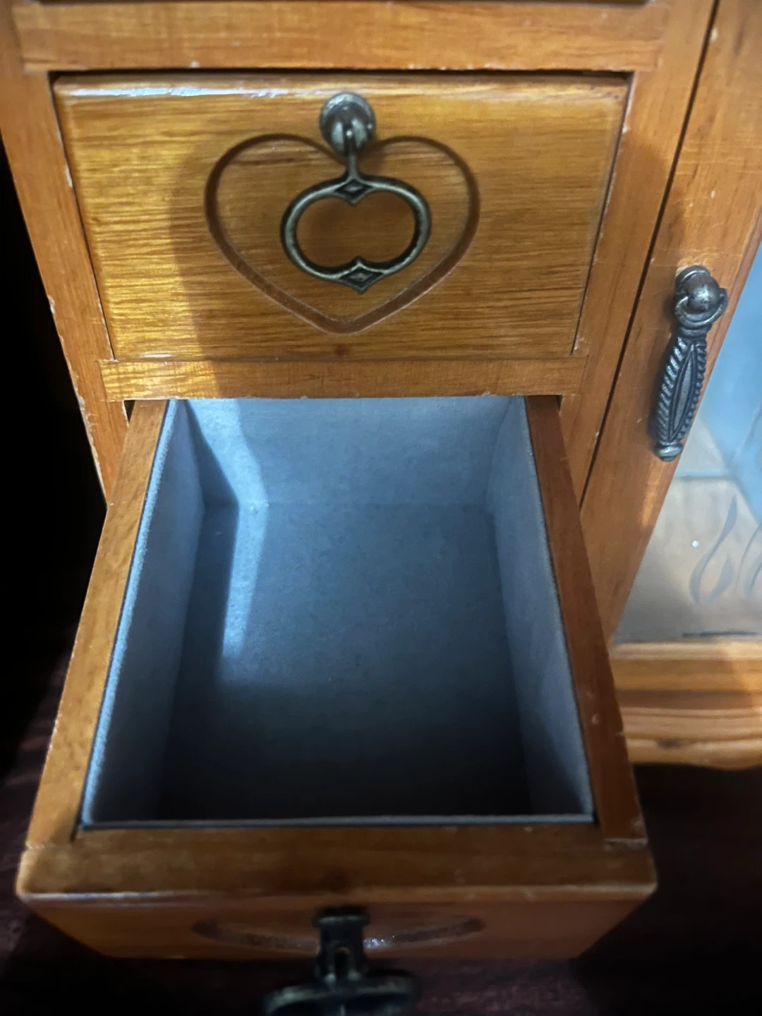 Wooden Jewellery Box with Heart Drawers - photo 5