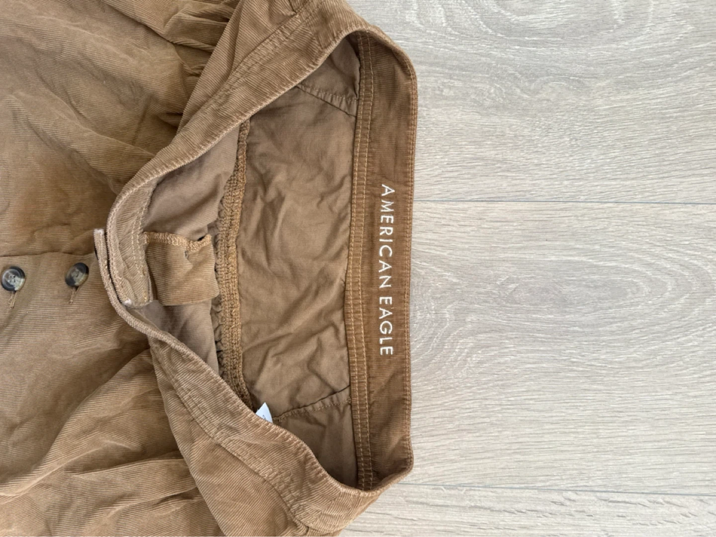 American Eagle Corduroy Button-Front Skirt - photo 3