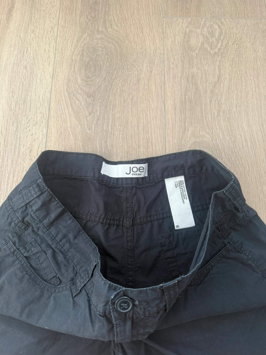 Joe Fresh Black Cotton Shorts Size 6 - photo 3