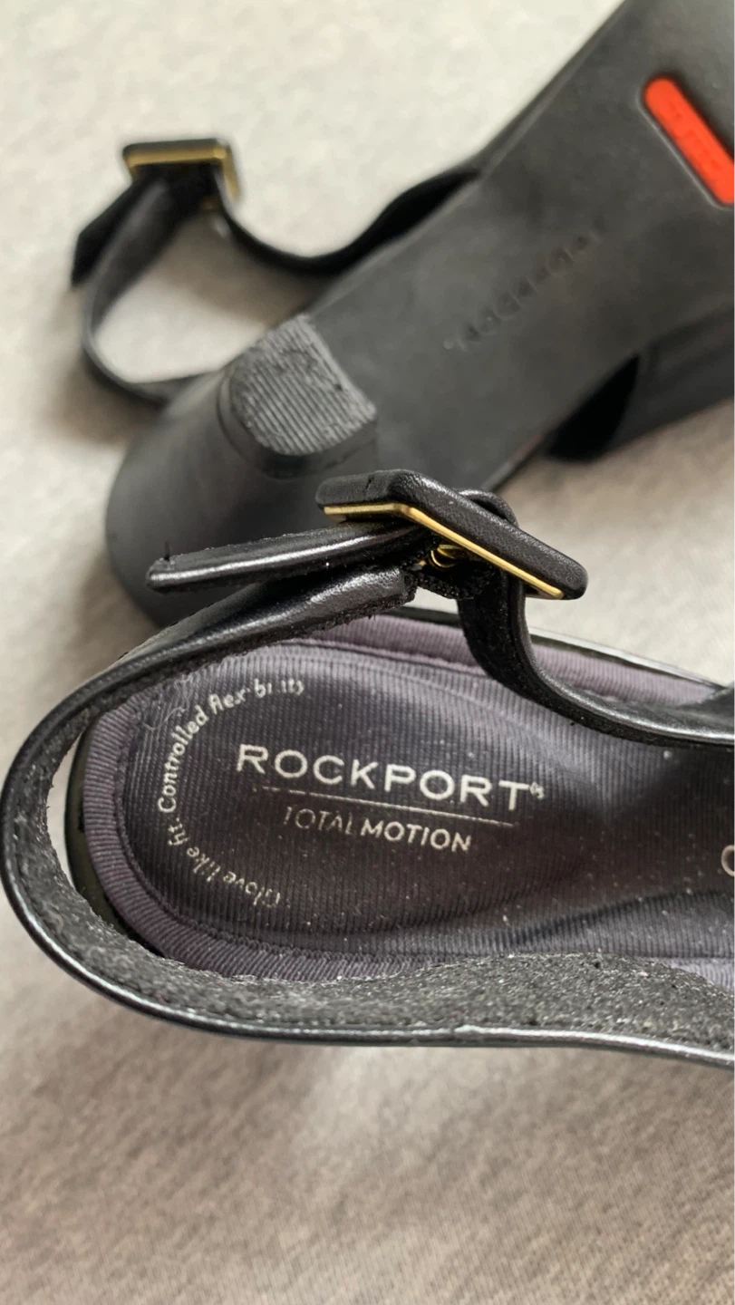 Rockport Black Leather Slingback Heels - Size 8.5 - photo 3