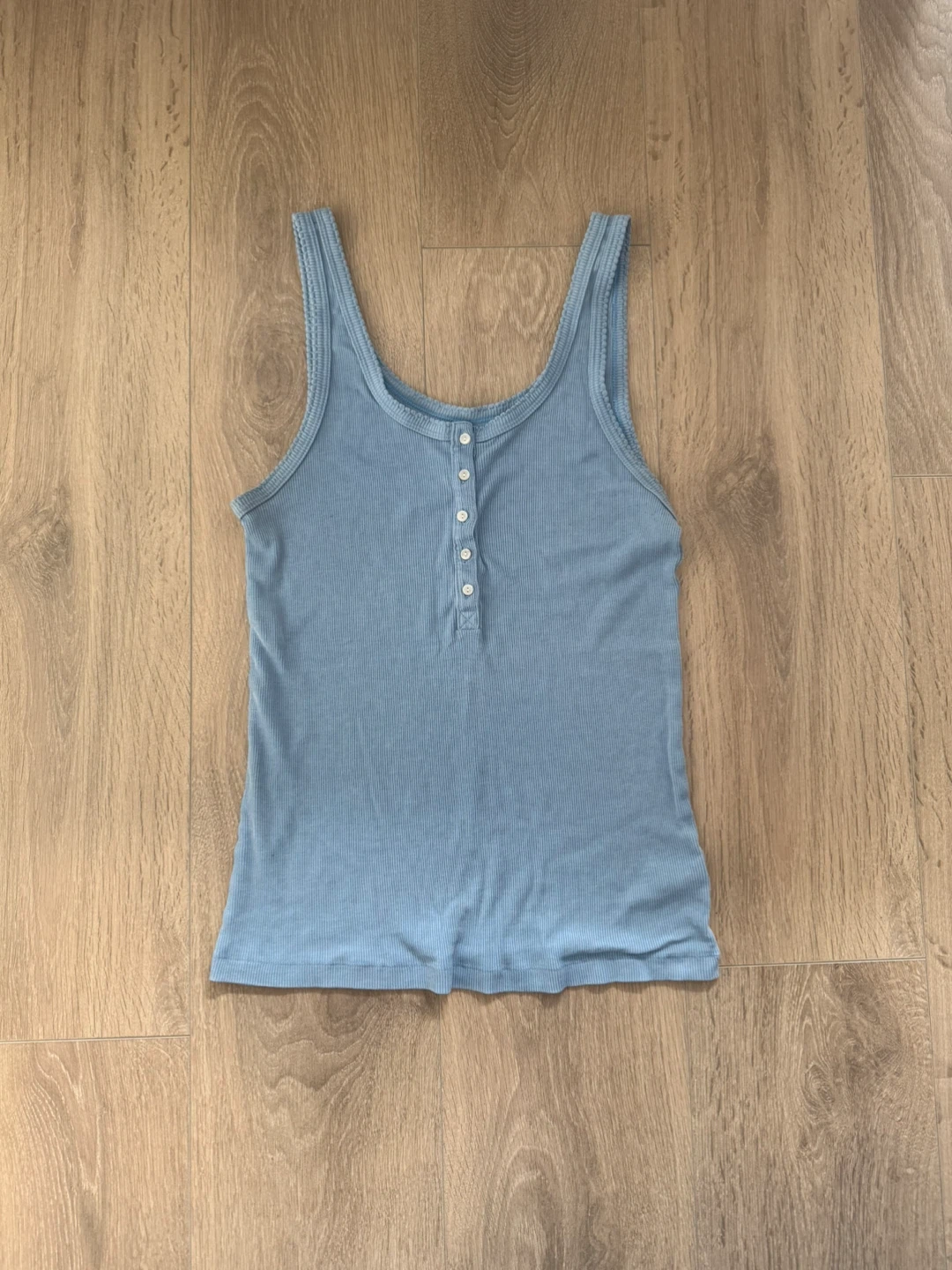 Aerie Henley Tank Top - Blue