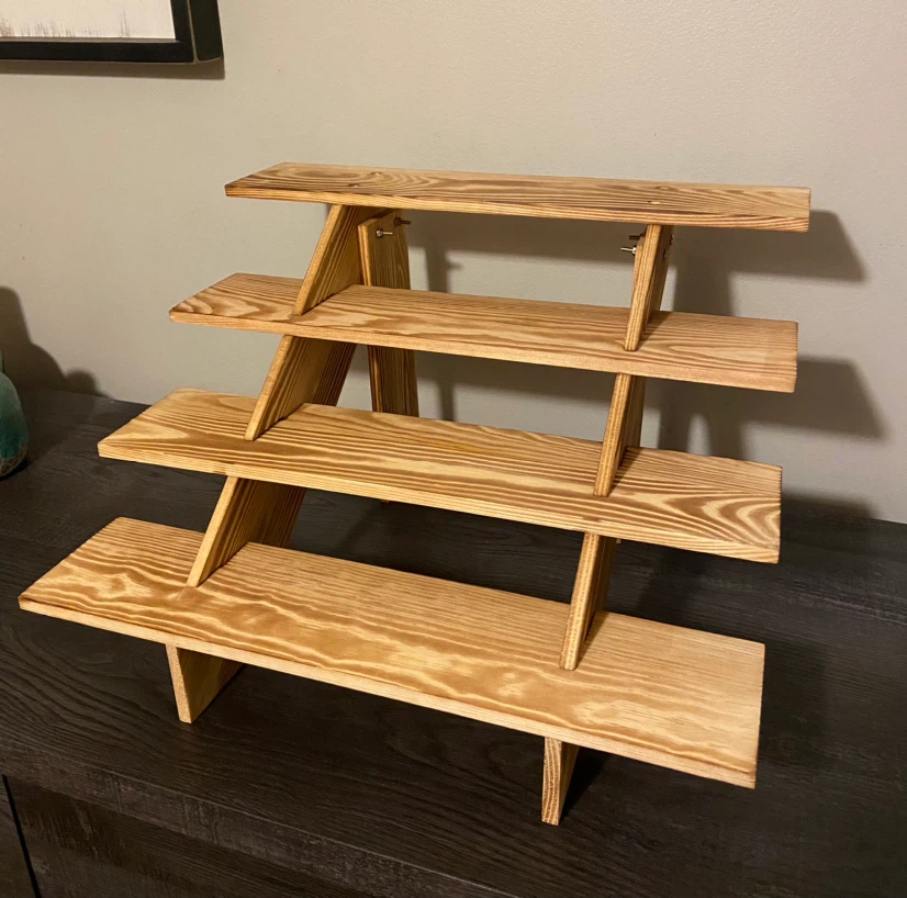 4 Tier Wood Cupcake Stand Display Stand - photo 4
