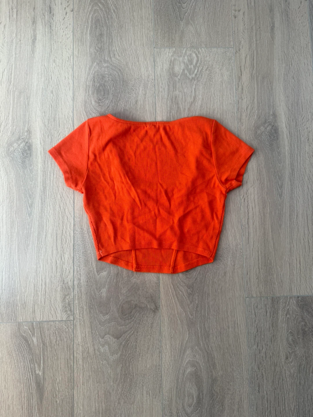 Garage Orange Ribbed Crop Top - photo 3
