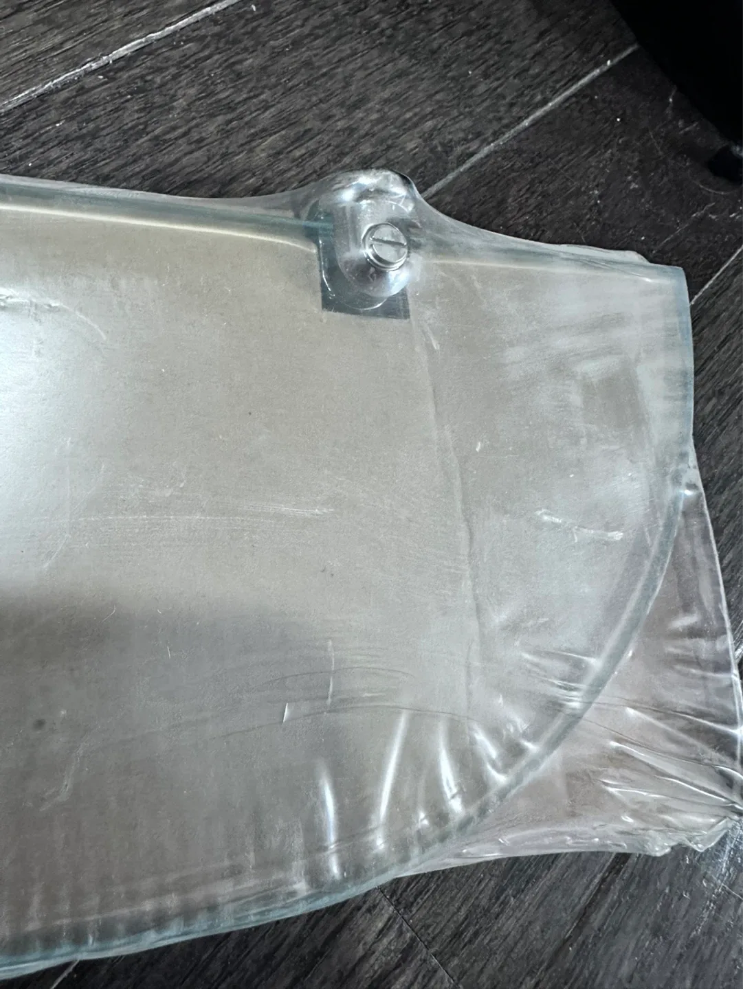 IKEA Glass Floating Shelf Chrome Hardware - photo 3