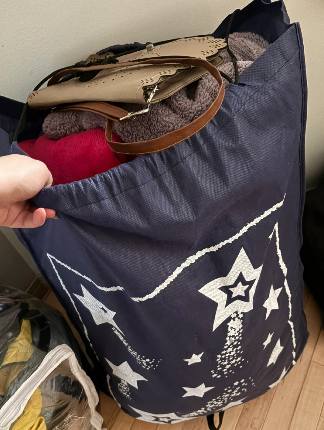 Bag full of clothes
