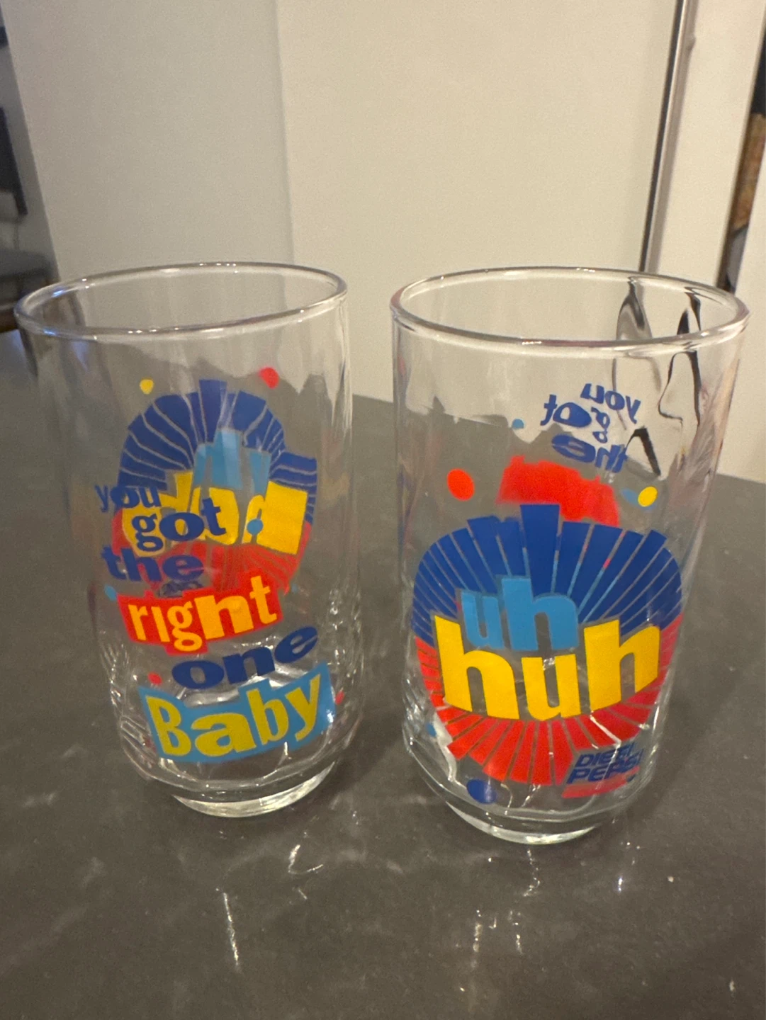 6 X Vintage Diet Pepsi Glasses in EXCELLENT CONDITION - photo 3