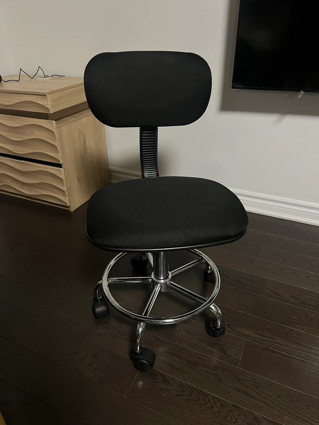 Black Office Chair with Adjustable Height