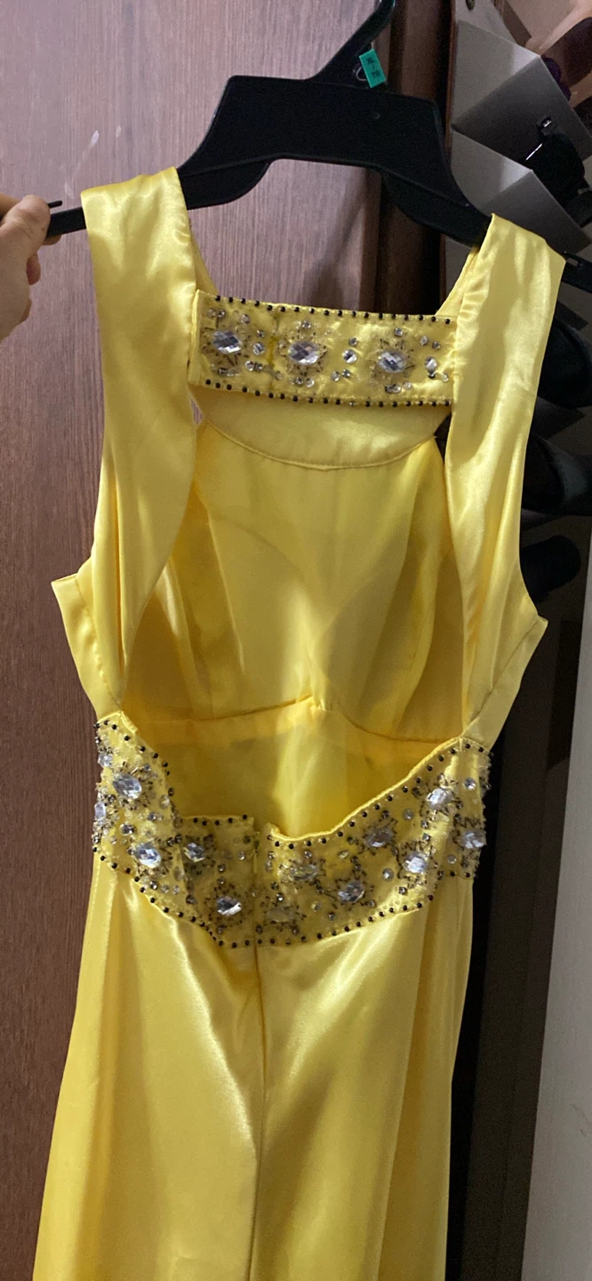 Yellow Embellished Maxi Dress - photo 2