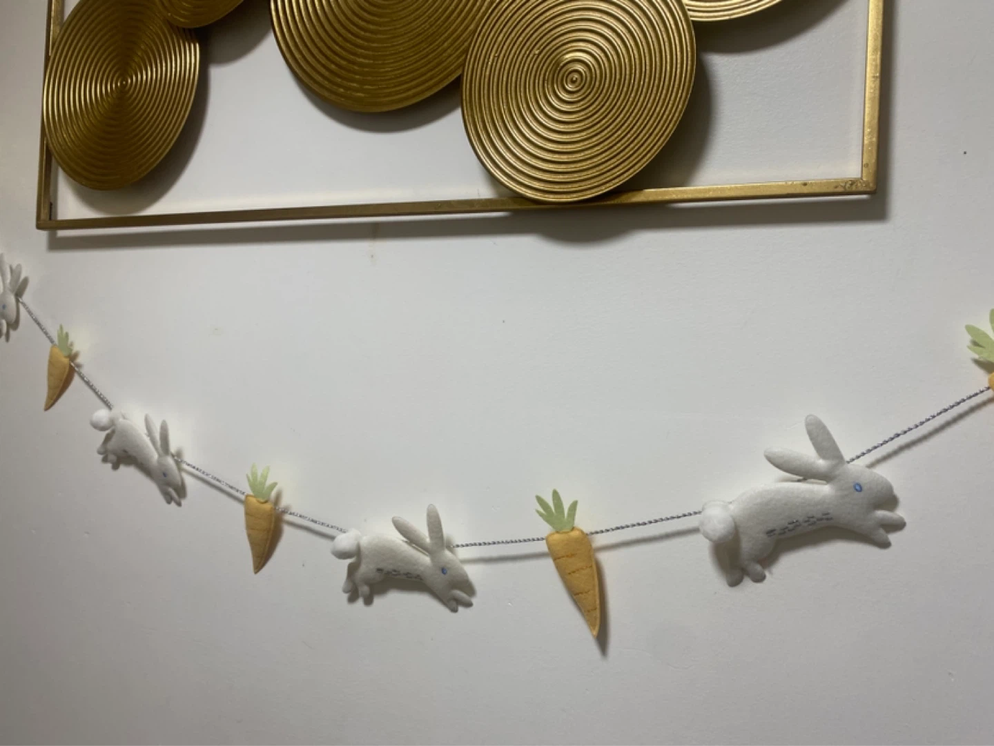 Felt Bunny and Carrot Garland