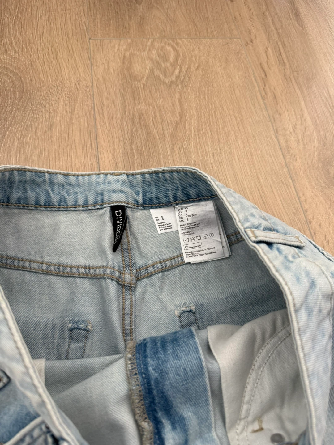 Light Wash Denim Mini Skirt - photo 3