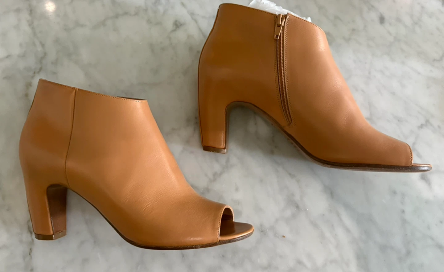 Martin Margiela light Brown Peep Toe Booties - Size 38 - photo 5
