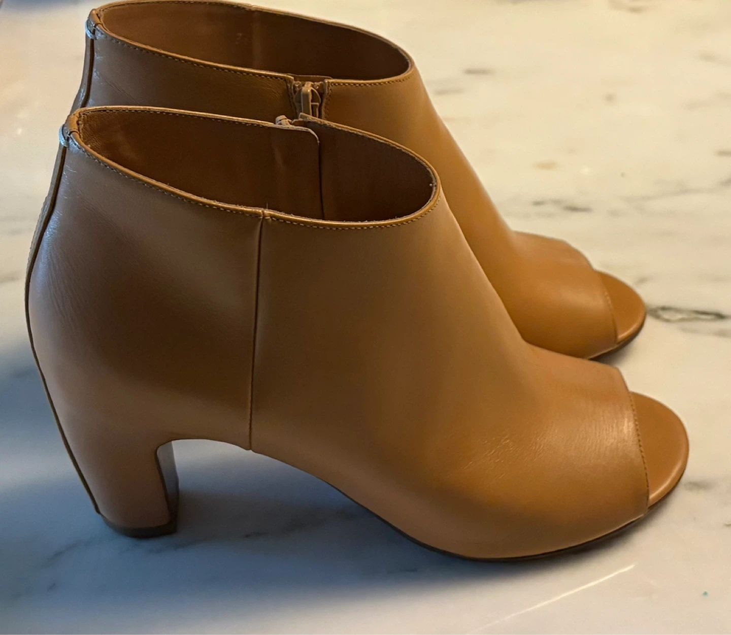 Martin Margiela light Brown Peep Toe Booties - Size 38 - photo 3