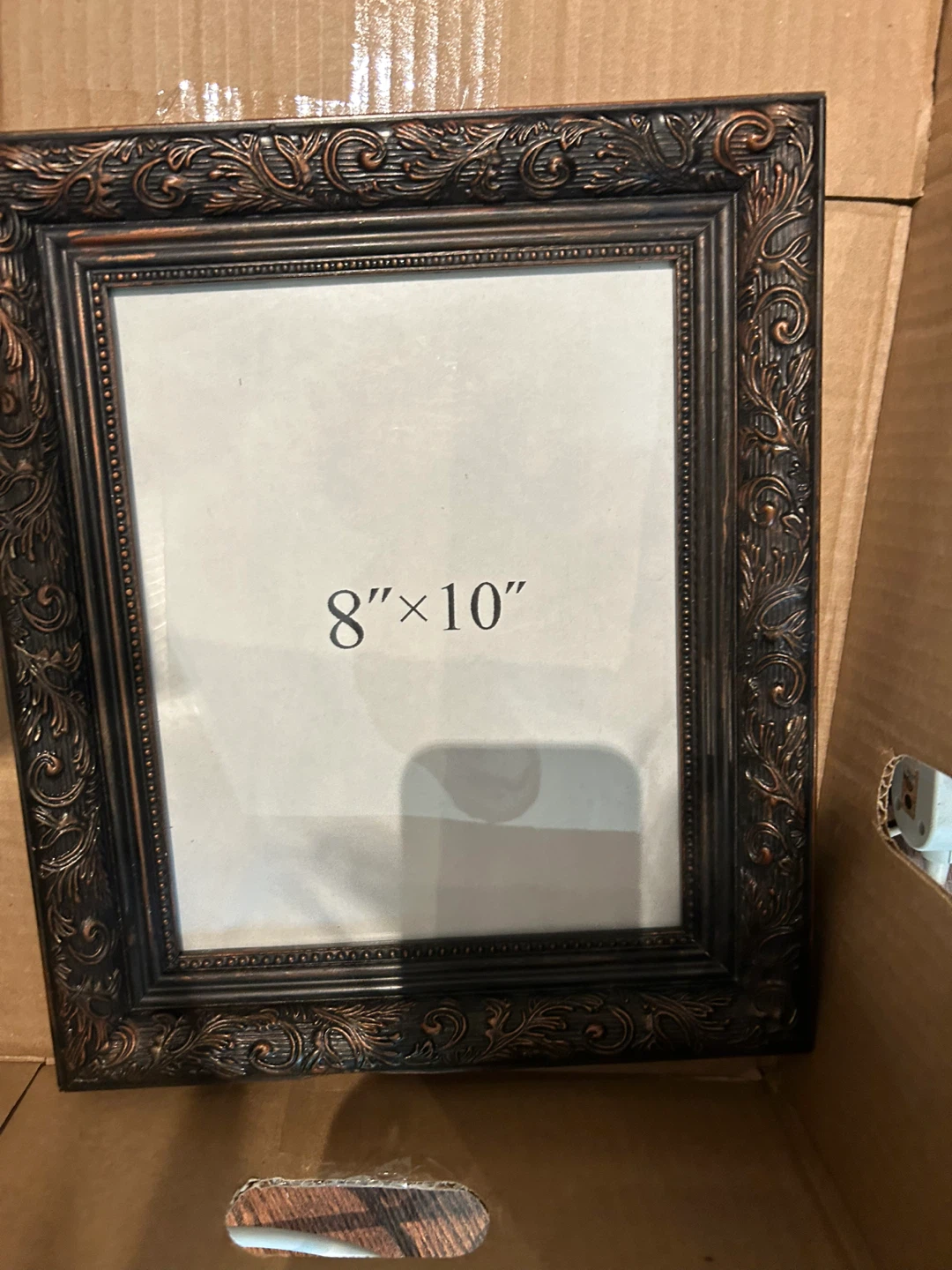 Ornate Bronze Picture Frame 8"x10"
