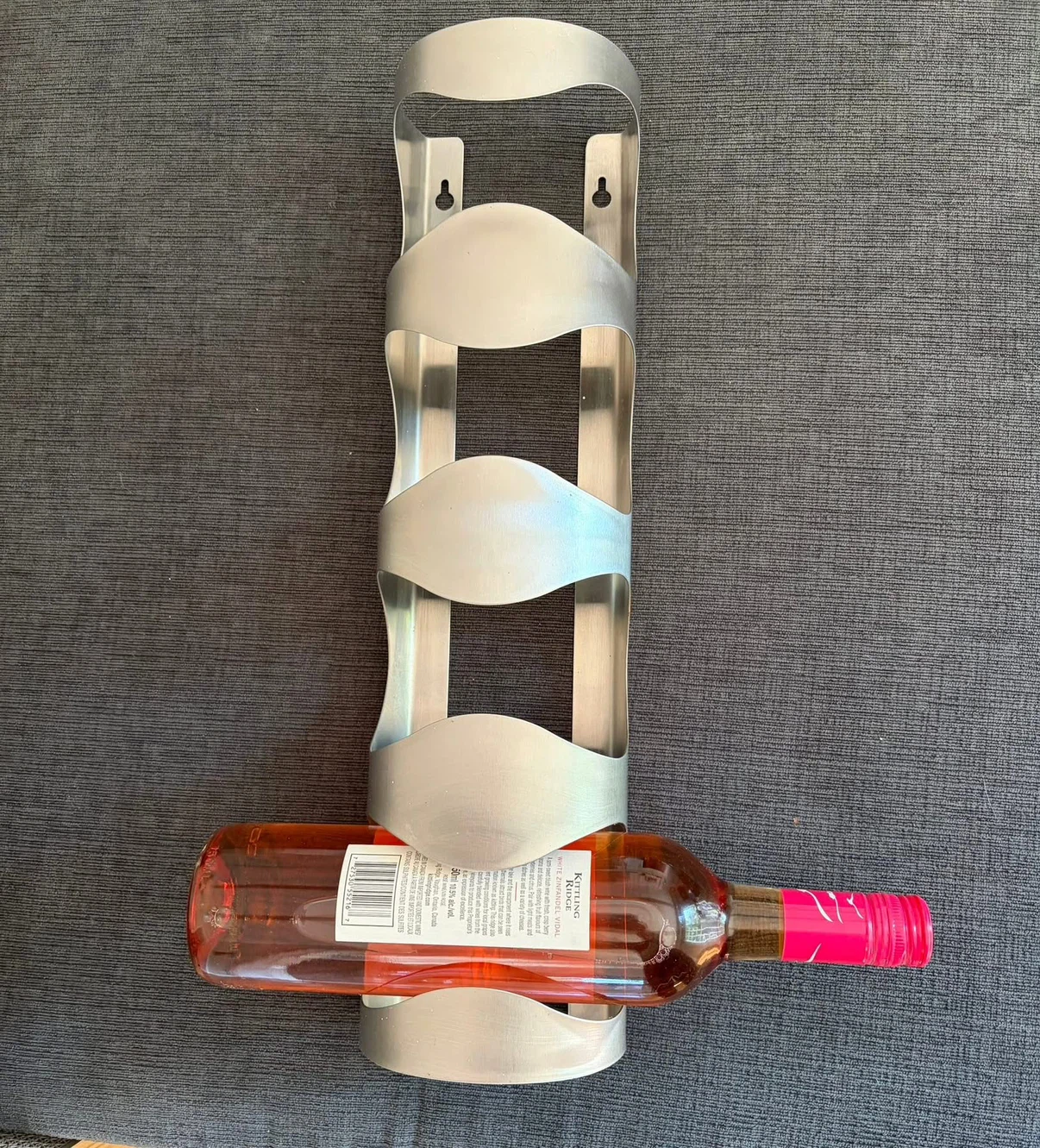 Stainless steel wine rack-wall mounted - photo 3