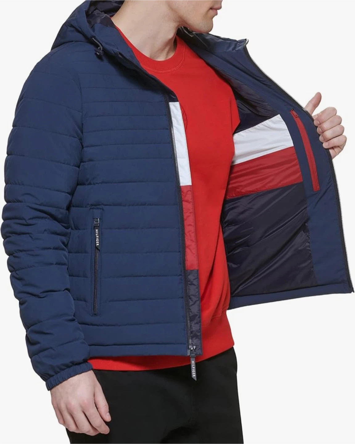 Tommy Hilfiger Men's Quilted Puffer Jacket - Navy - photo 3