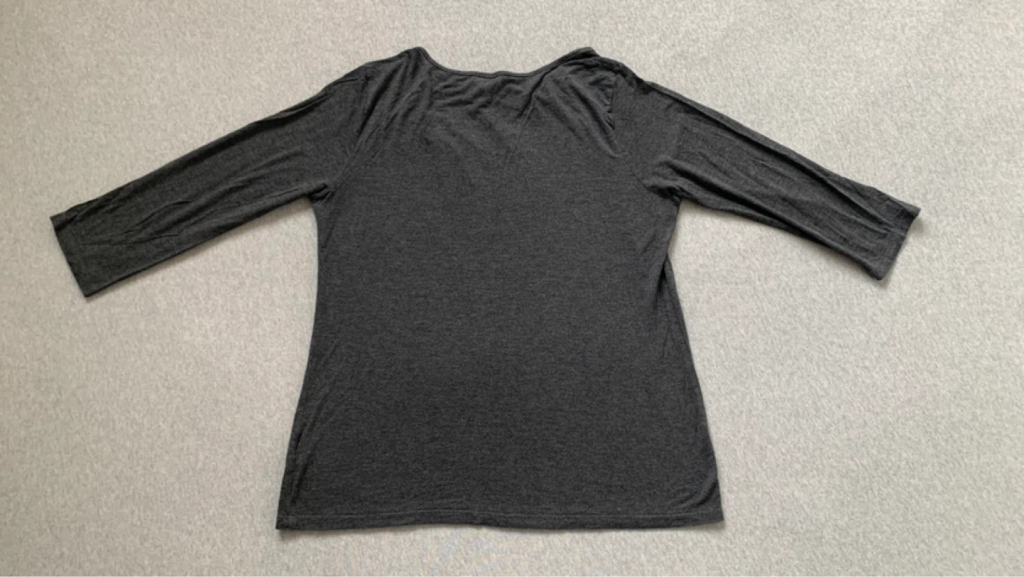 Ladies Charcoal Grey 3/4 Length Sleeve - Size XL - photo 2