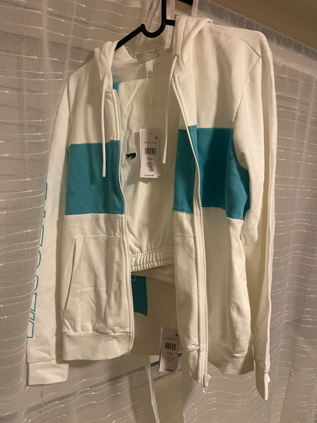 Lacoste Colorblock Full Zip Hoodie & Pants Set 7-XXL