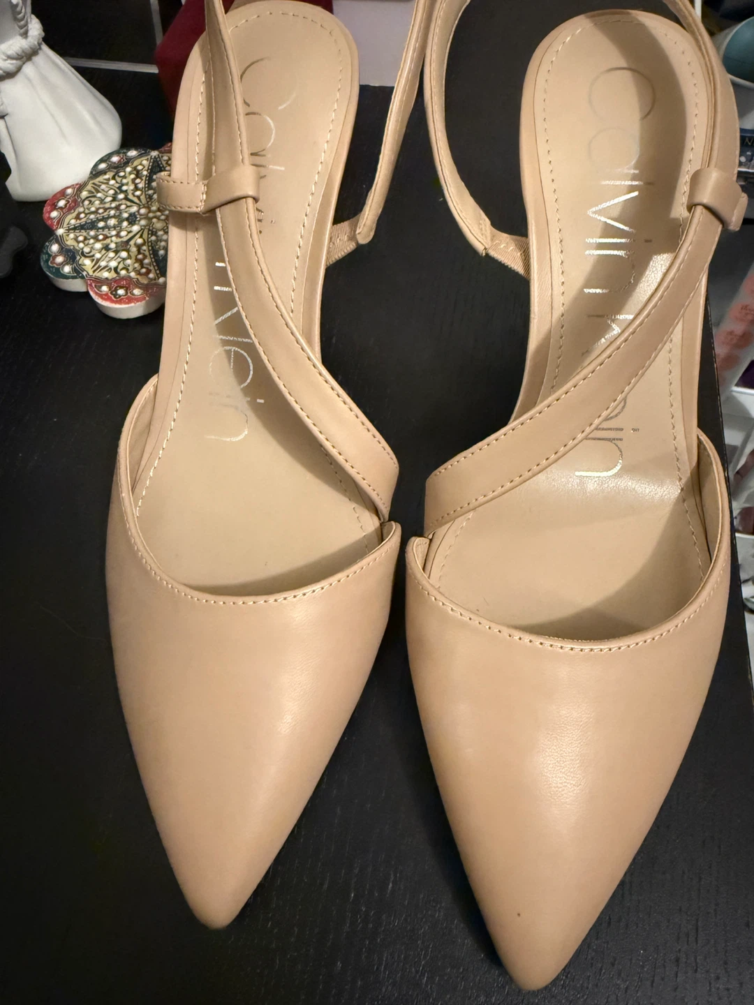 Calvin Klein Nude Heels Size 7.5