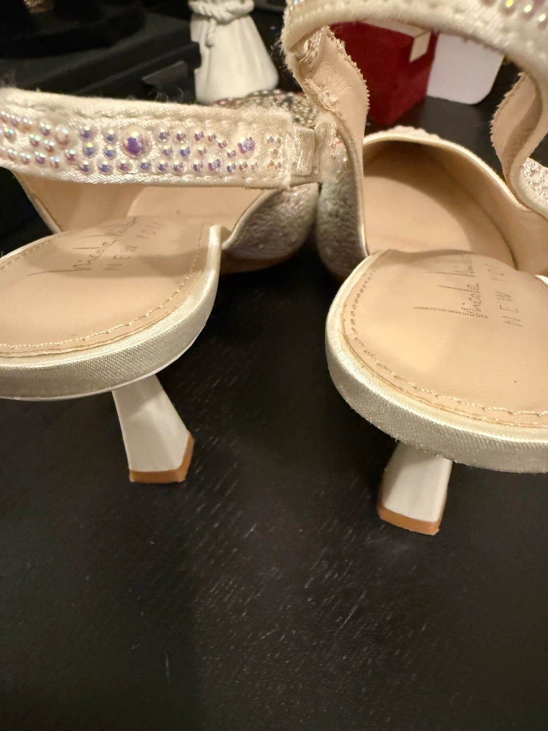 Nicole Miller Embellished Slingback Heels Size 7.5 - photo 2