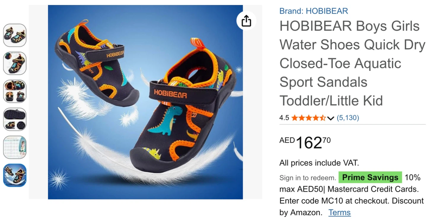 New Kids Water Shoes - Size 6 Toddler - photo 3