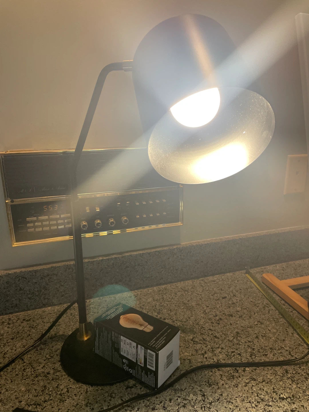 Black Metal Desk Lamp - photo 2
