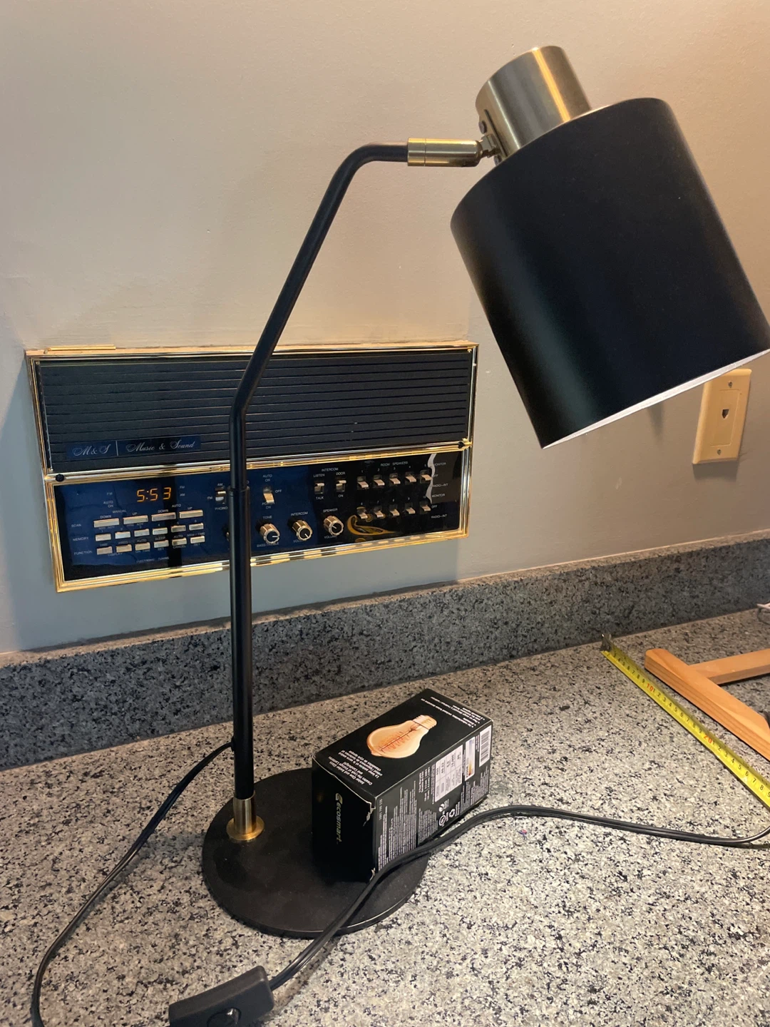Black Metal Desk Lamp
