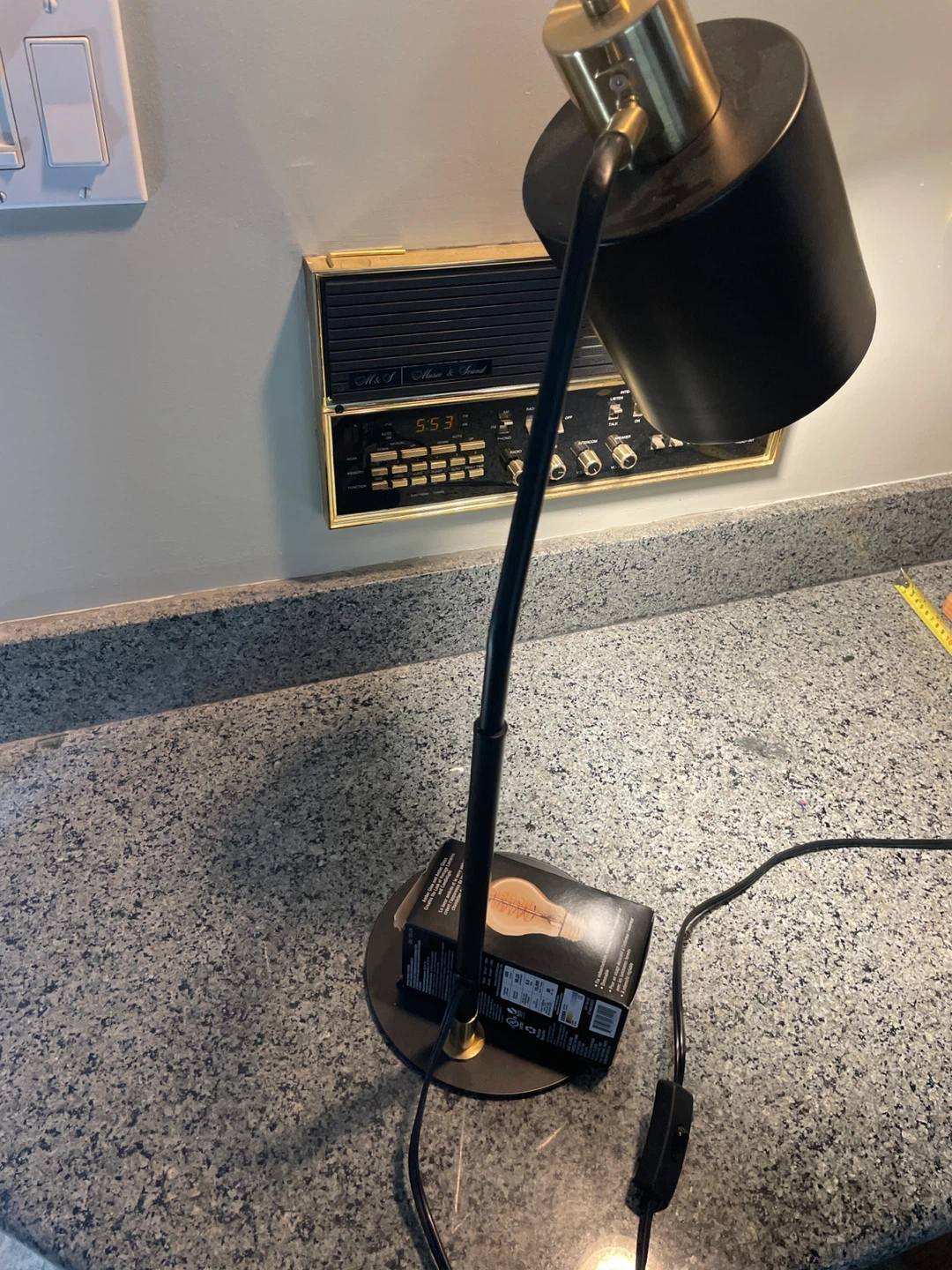 Black Metal Desk Lamp - photo 3