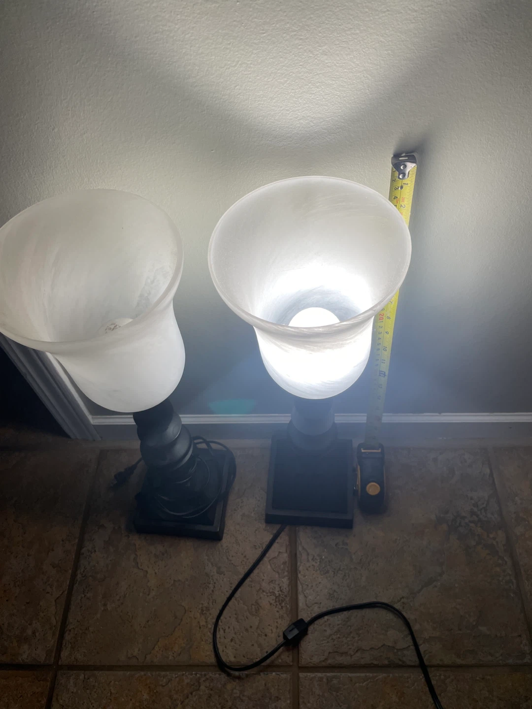Pair of Black Table Lamps - photo 2