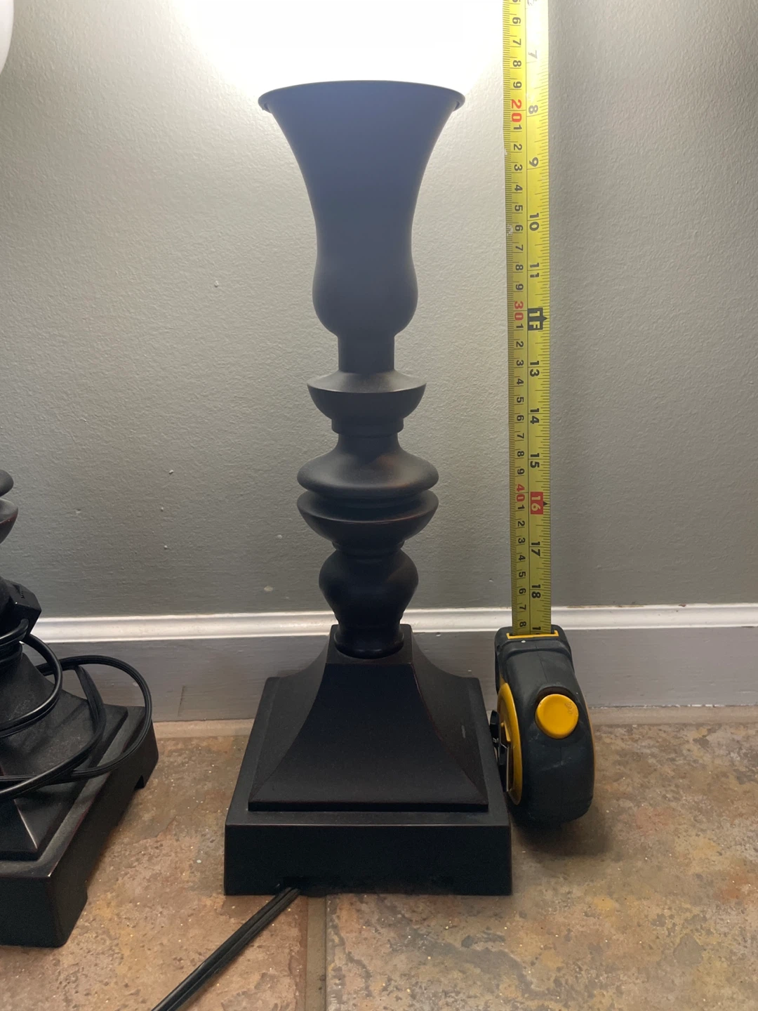 Pair of Black Table Lamps - photo 3
