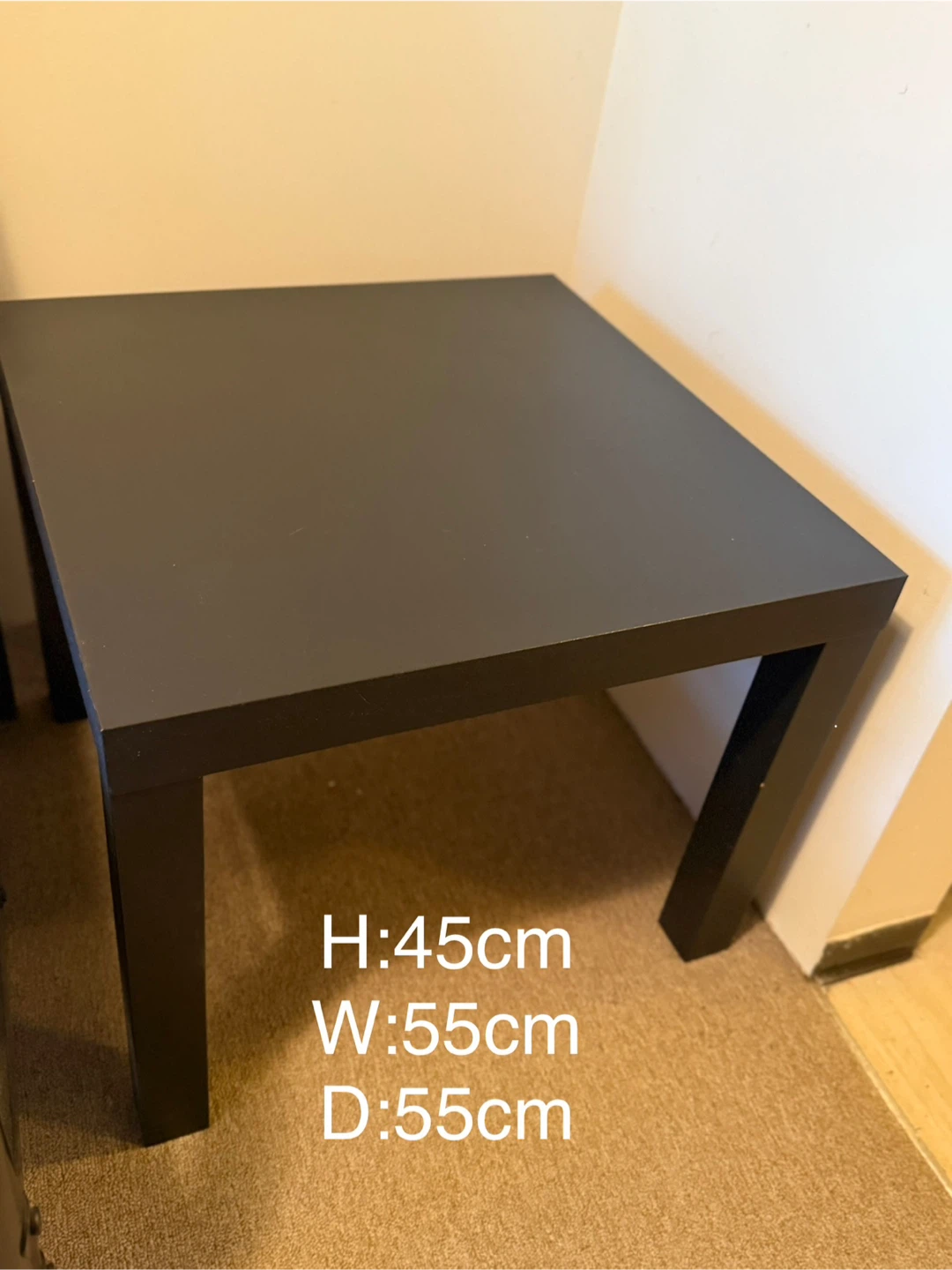 Black Side Table