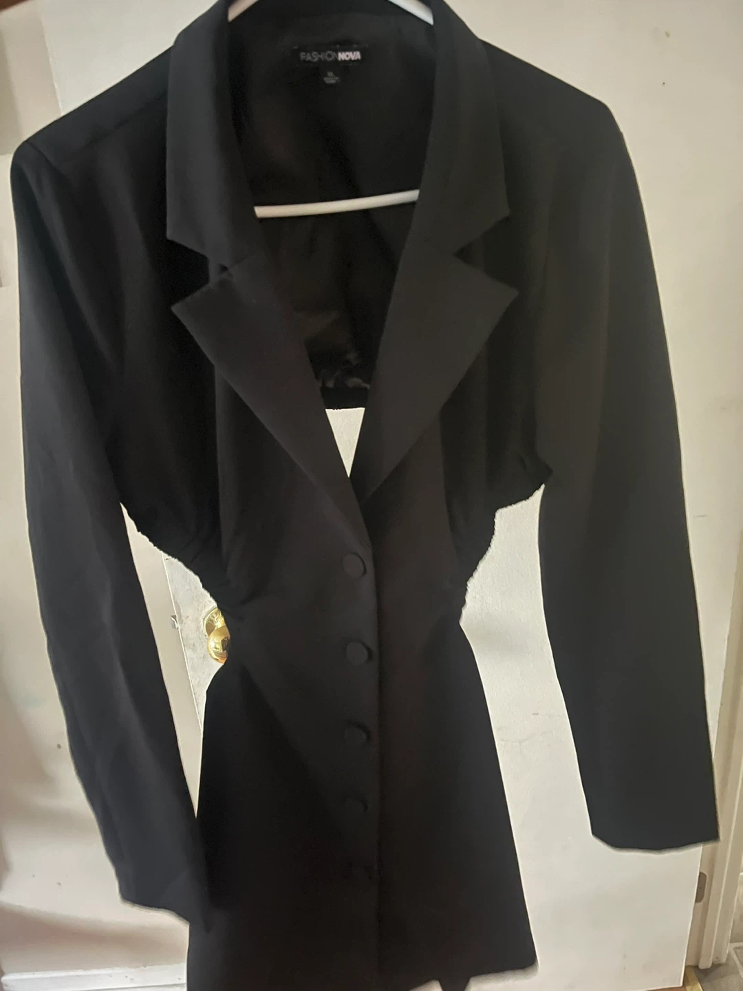 Fashion Nova Black Blazer Dress