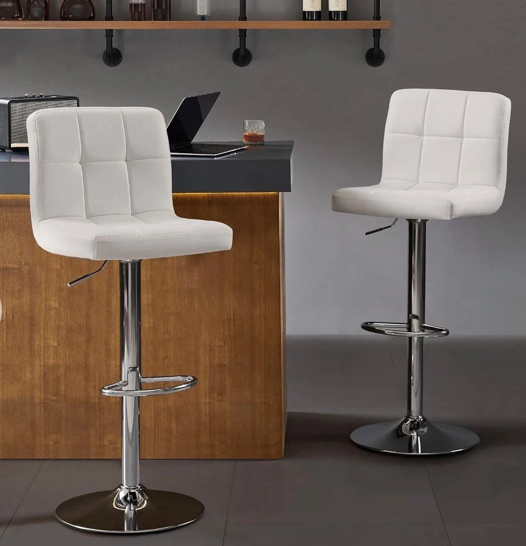 White Bar Stools (Set of 2)