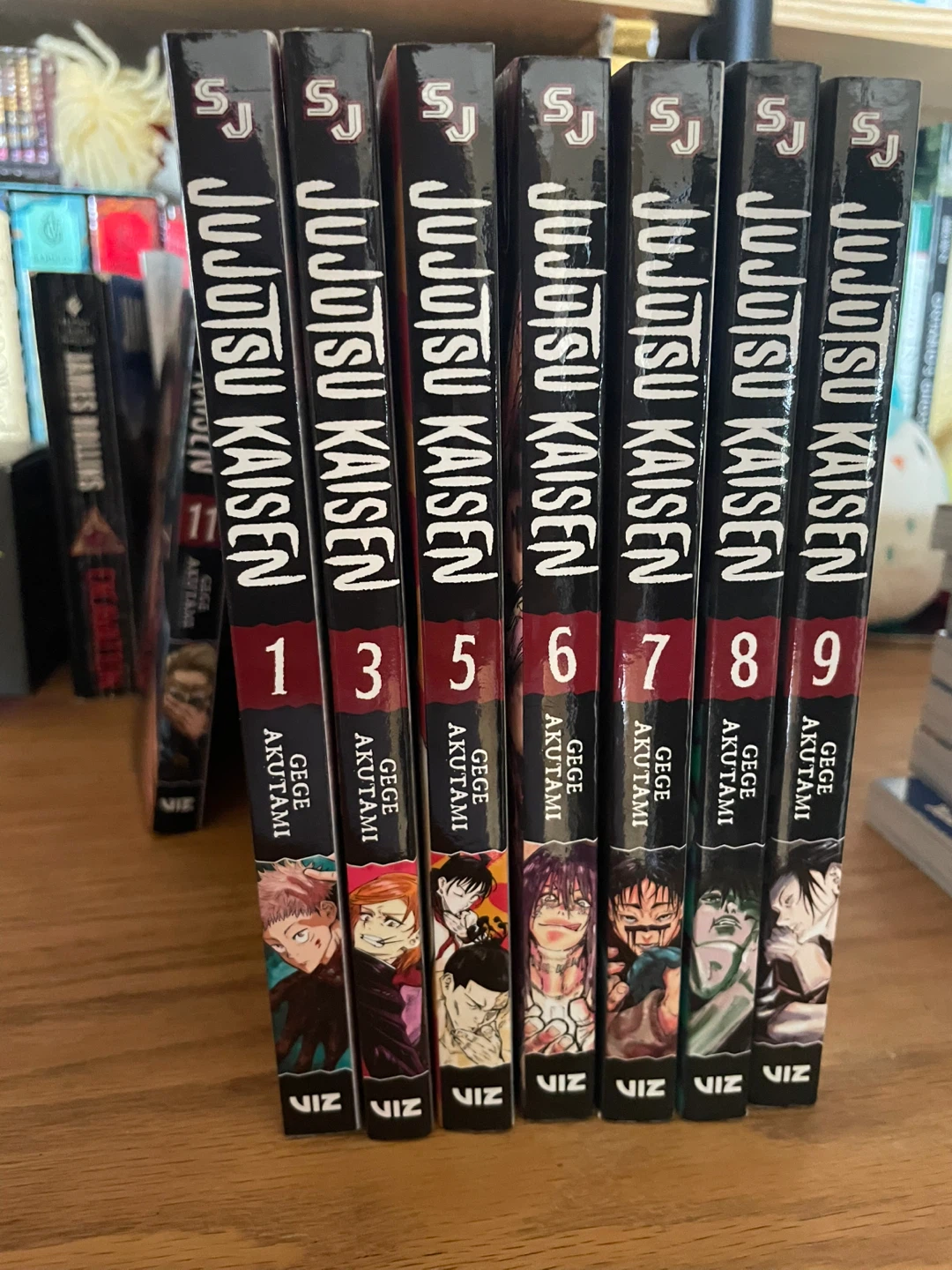 Volumes 1, 3, 5, 6, 7, 8, 9 Jujutsu Kaisen Manga