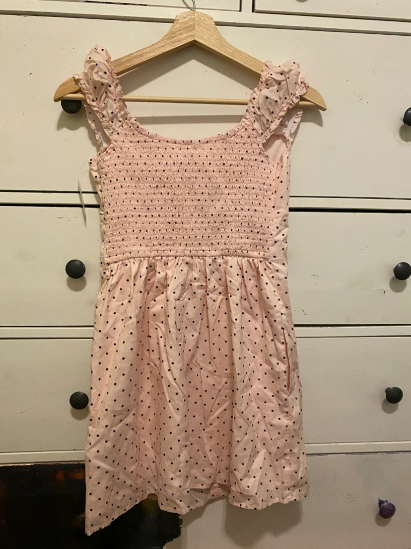 Hollister Pink Polka Dot Smocked Dress - photo 2