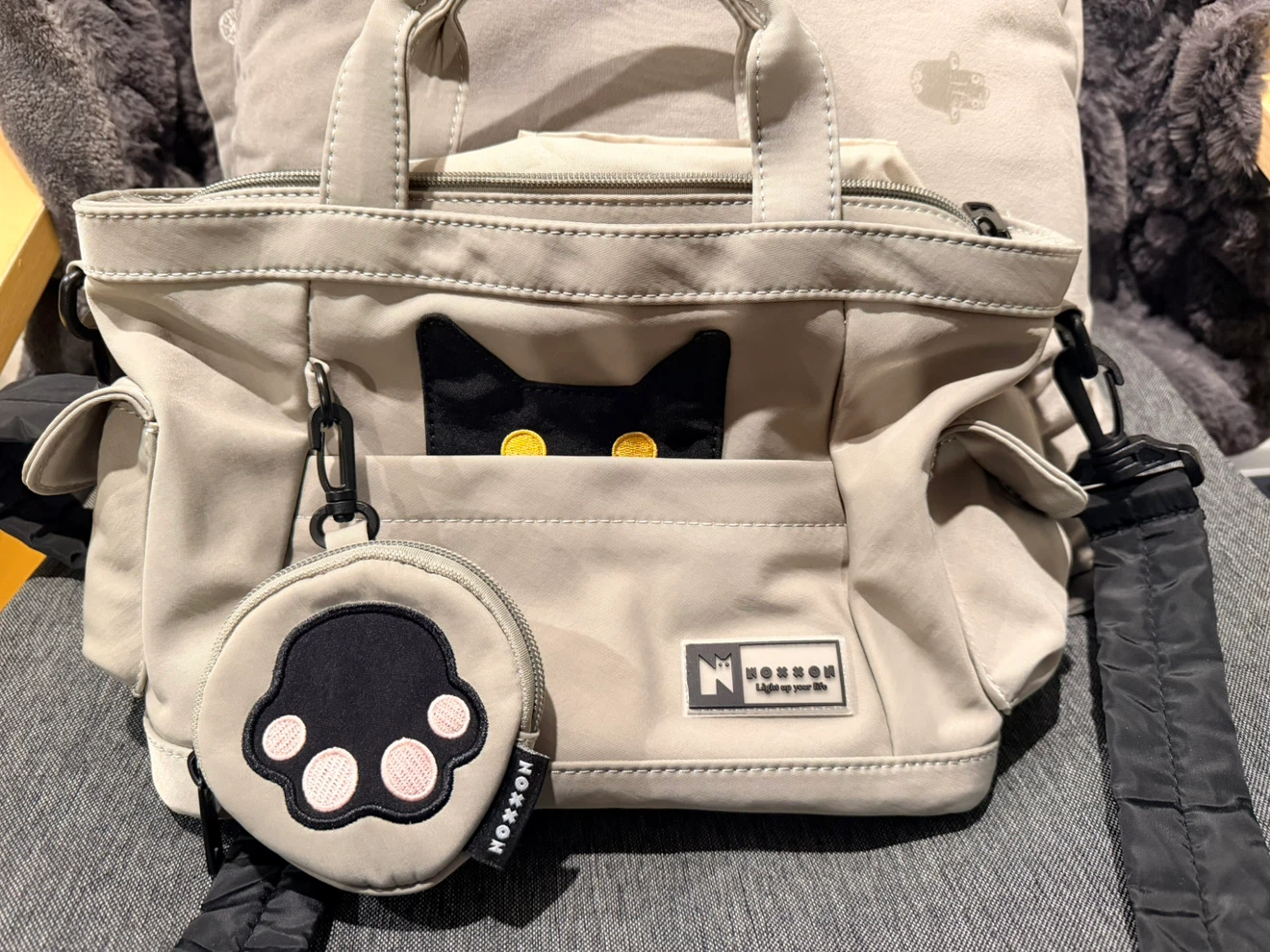 Noxxon Cat Design Tote Bag with Coin Purse - photo 3