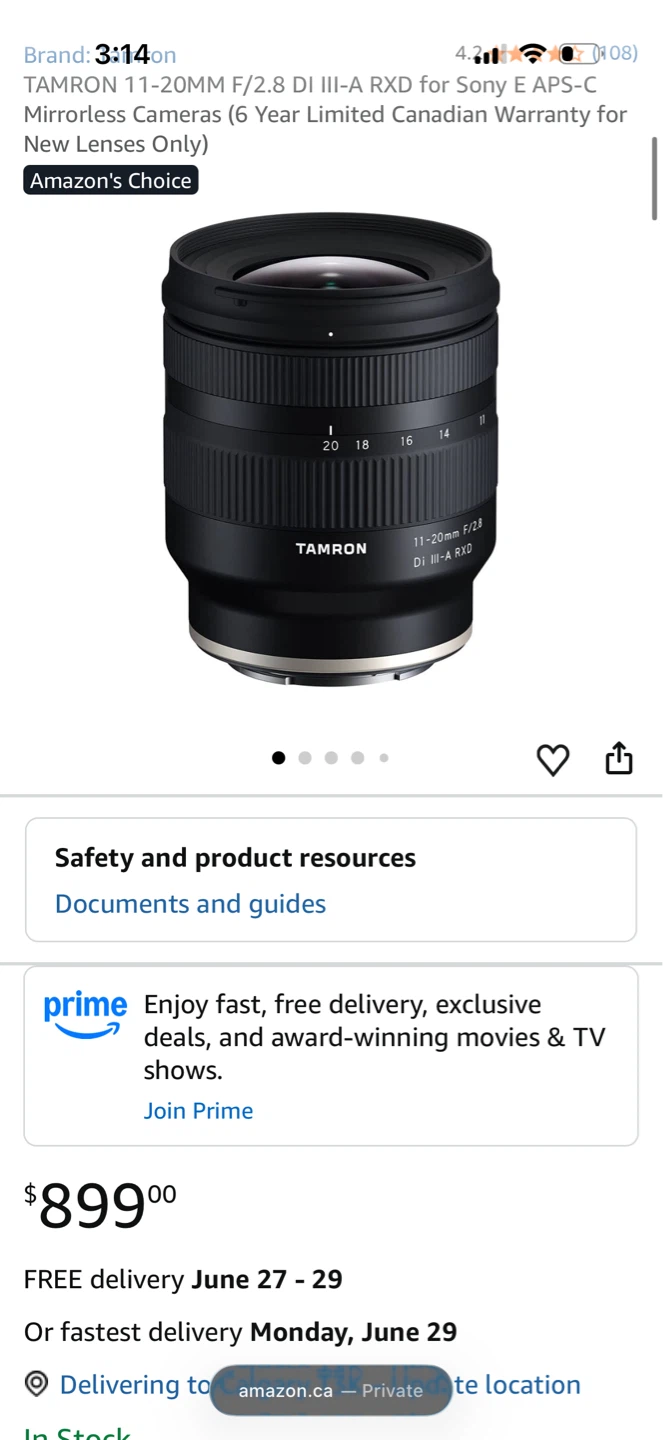 Tamron 11-20mm F/2.8 Di III-A RXD Lens - photo 4