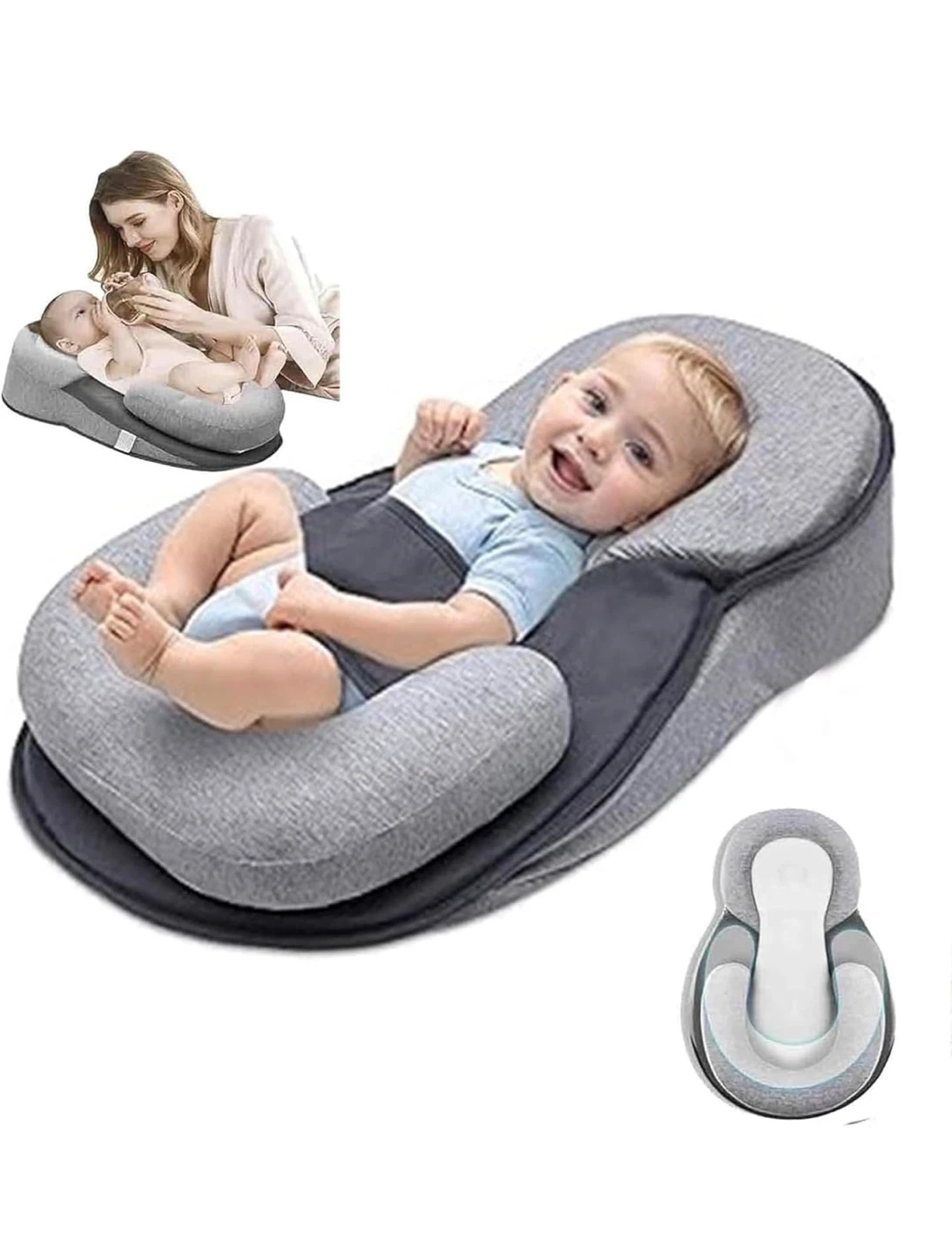 Adjustable Baby Lounger and sleep pillow