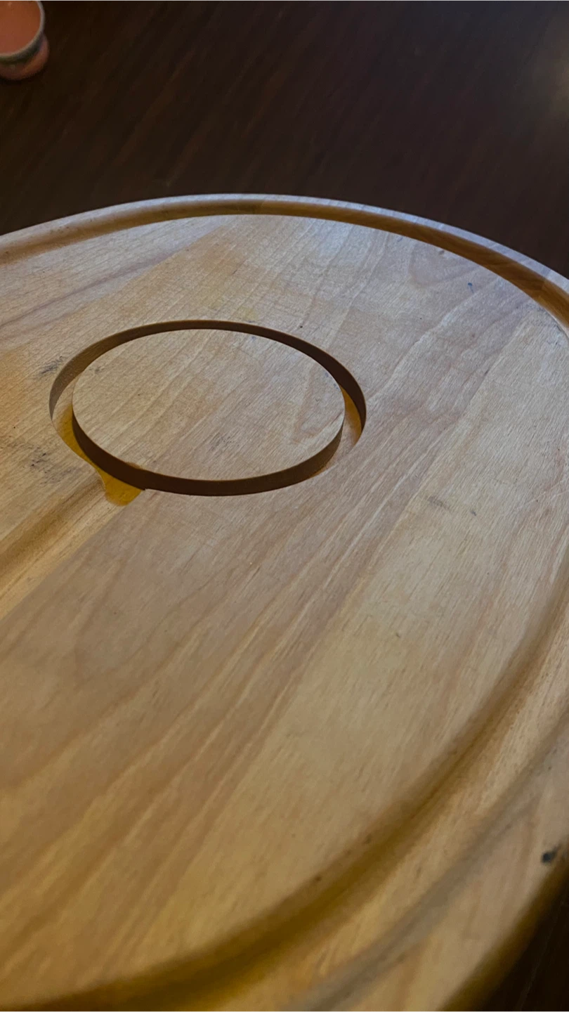 Wooden Serving Platter with Metal Handle - photo 3