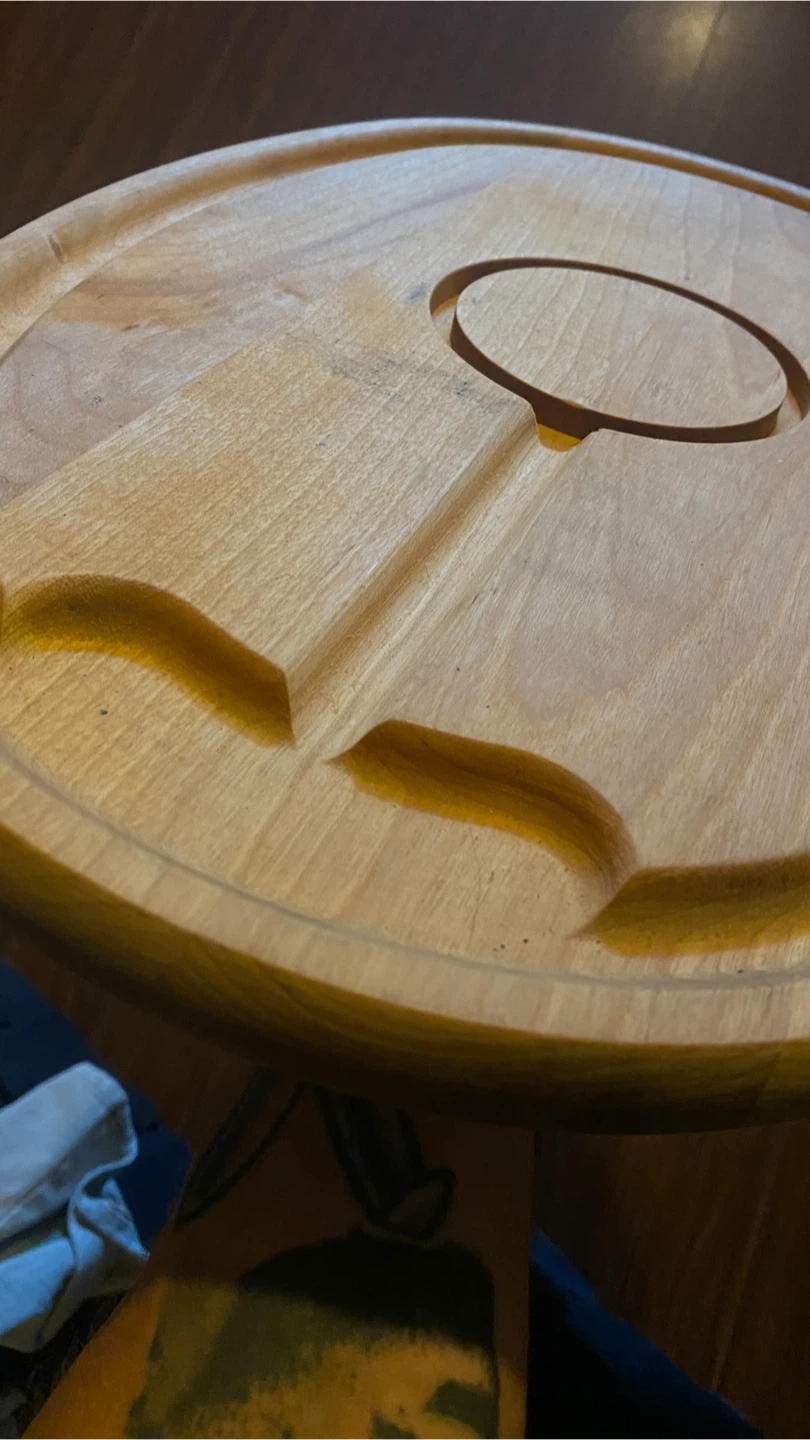 Wooden Serving Platter with Metal Handle - photo 4