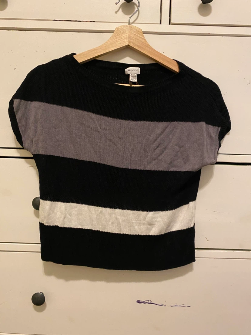 Dynamite women's striped crop top