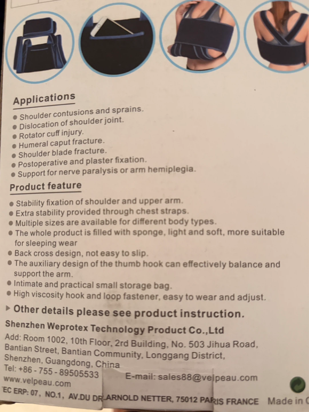 Velpeau Arm Sling Shoulder Immobilizer - photo 3