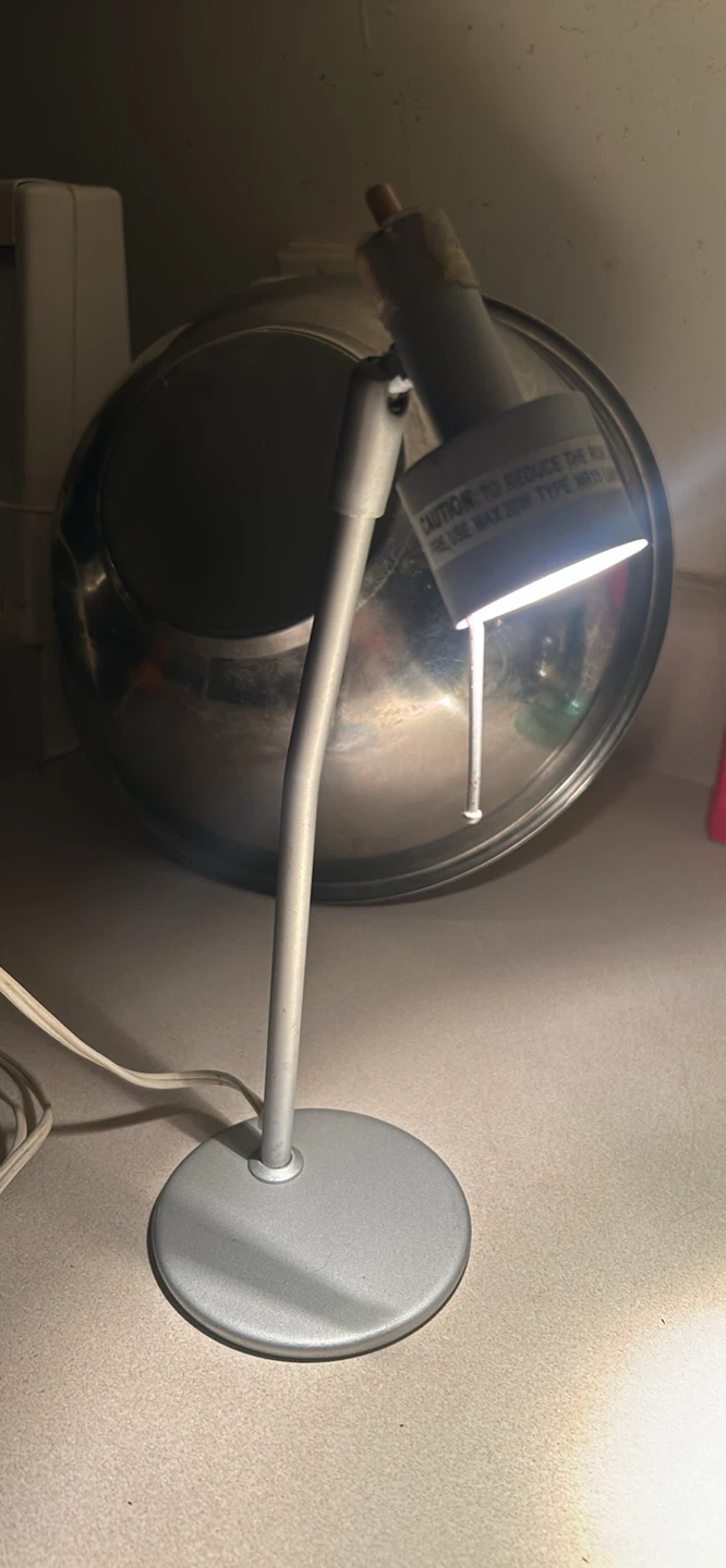 Silver Desk Lamp