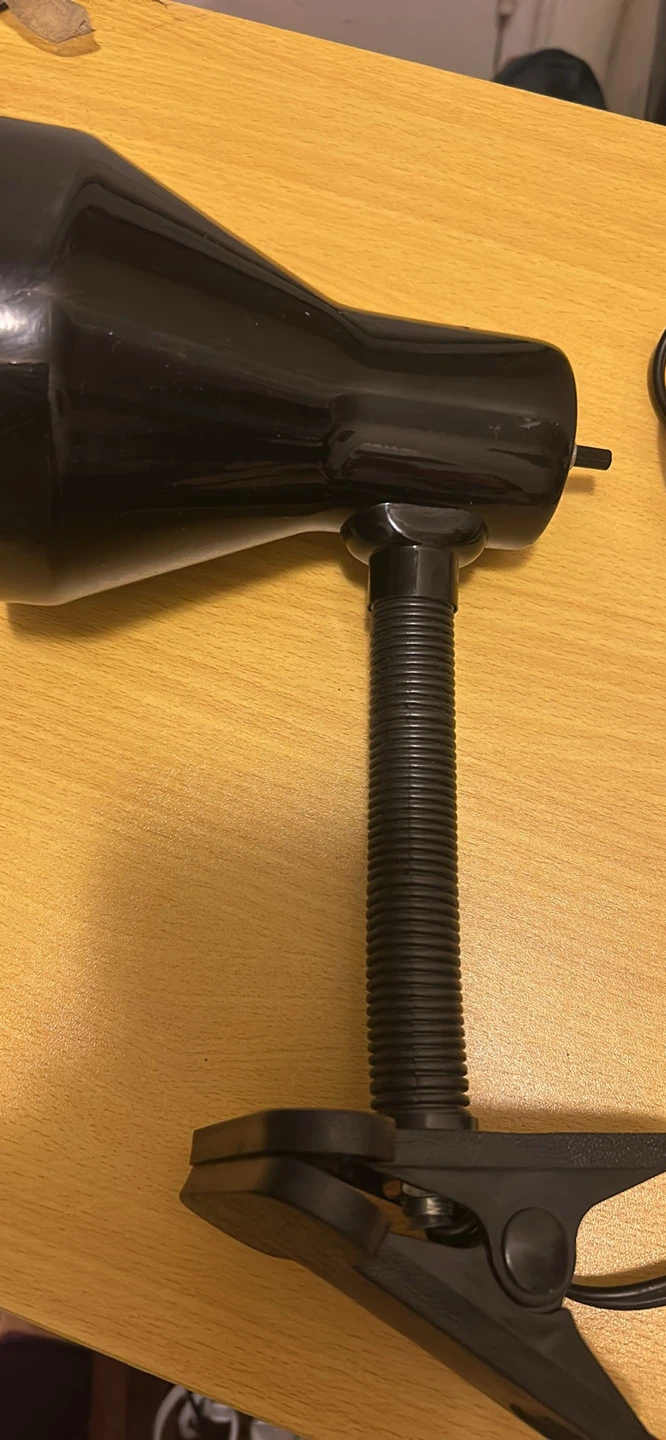 Black Clip-On Desk Lamp - photo 2
