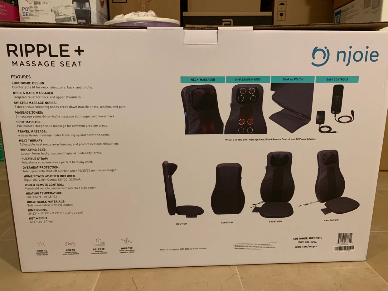 Ripple PLUS  Shiatsu Massage Seat with Neck Massager - photo 2
