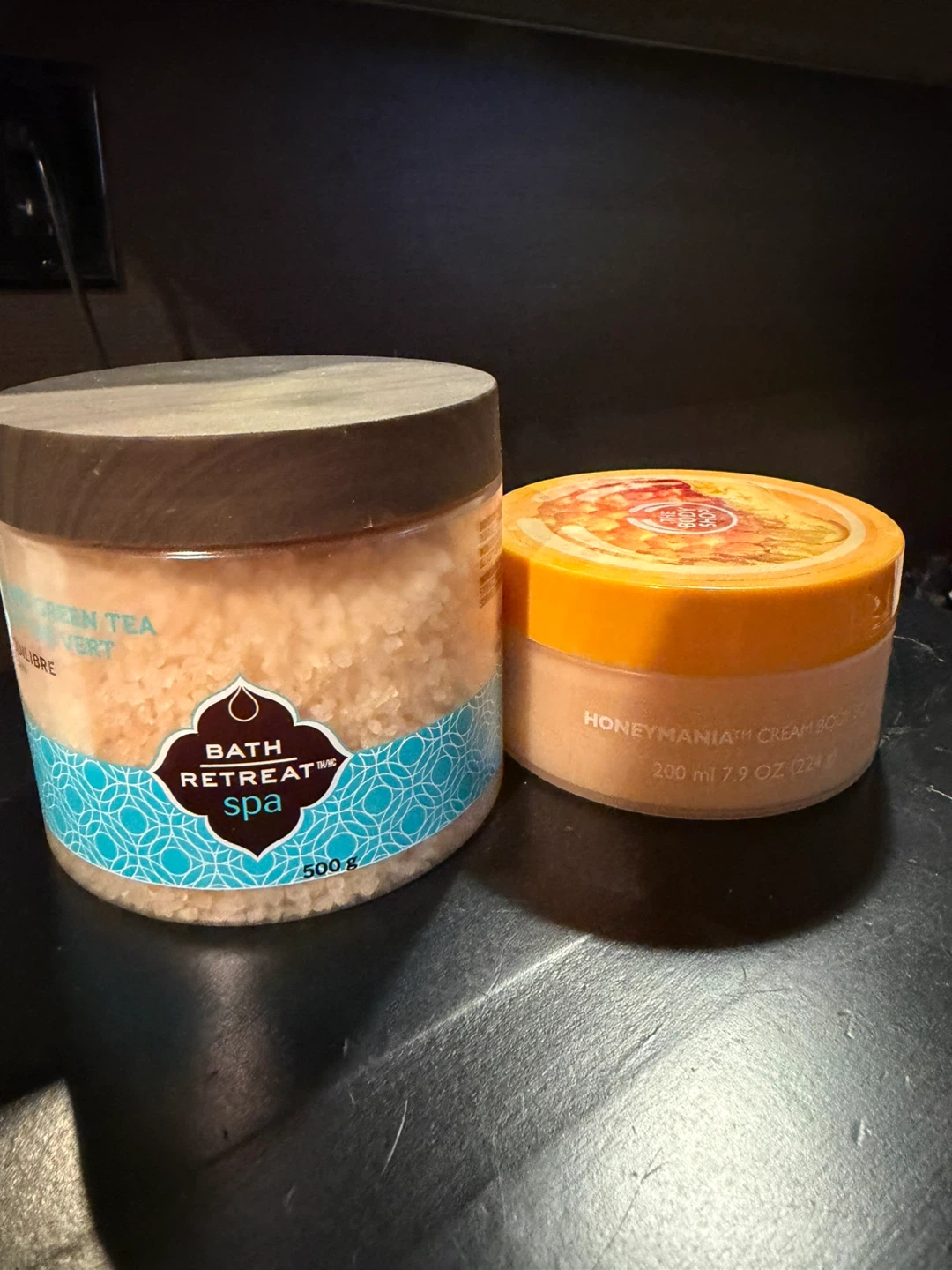 Bath Salts and bodyshop Honeymania Cream Body Scrub
