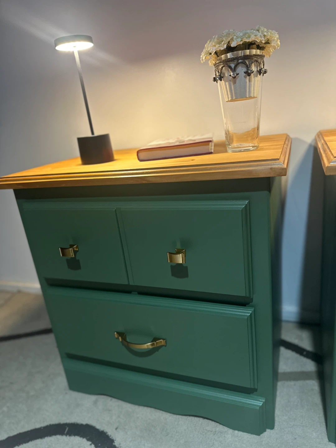 ✨ Stunning Green Bedside Tables – Set of 2 ✨ - photo 2