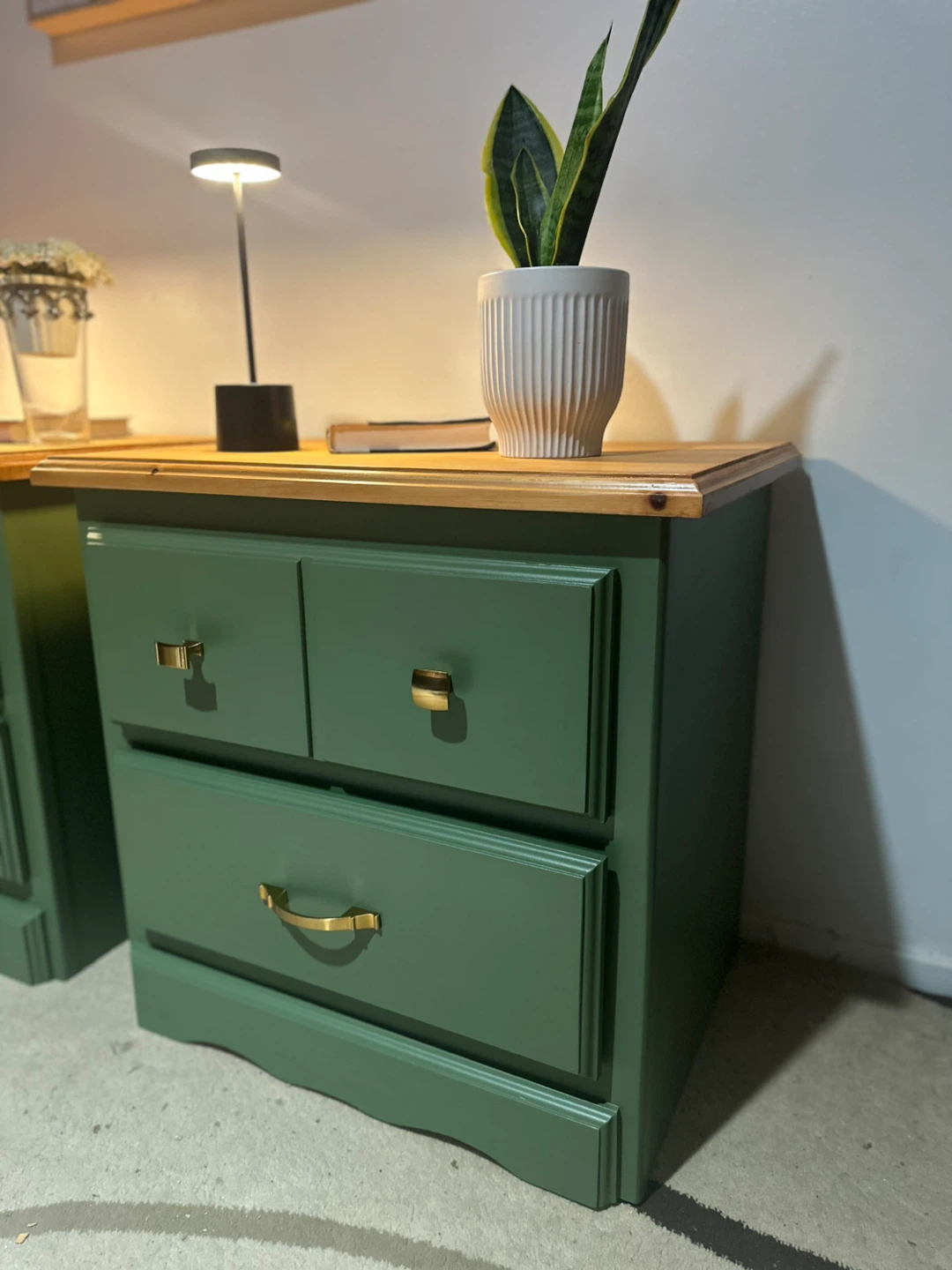 ✨ Stunning Green Bedside Tables – Set of 2 ✨ - photo 4